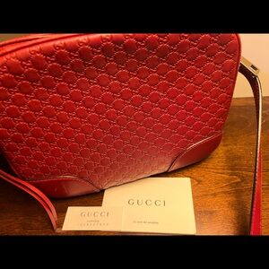 Gucci genuine leather Micro Mini Bree Camera Bag